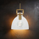 Pendant Light Gold Metal Clear Glass E27 60W 255mm Pendant Light Gold Metal Clear Glass E27 60W 255mm